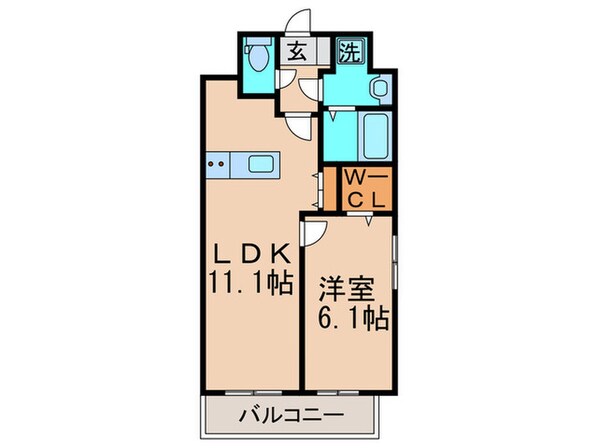 エヴァーグリーンRの物件間取画像